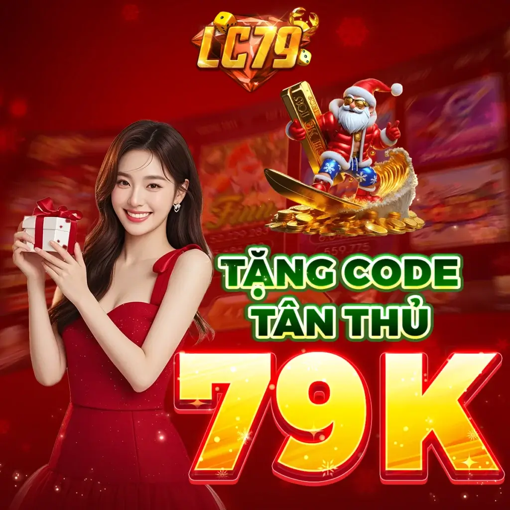 Banner LC79 tặng code tân thủ 79K, khuyến mãi Noel cho người chơi mới