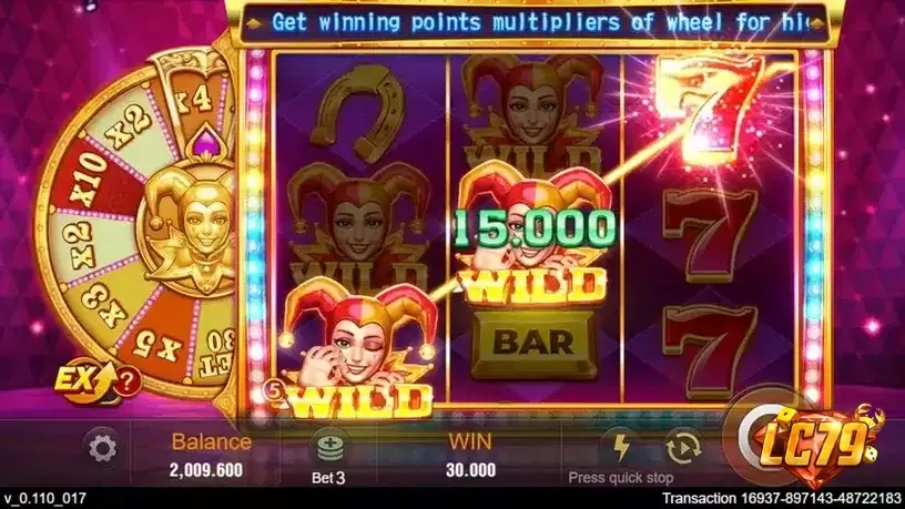 Lucky Wheel hệ số nhân Golden Joker LC79