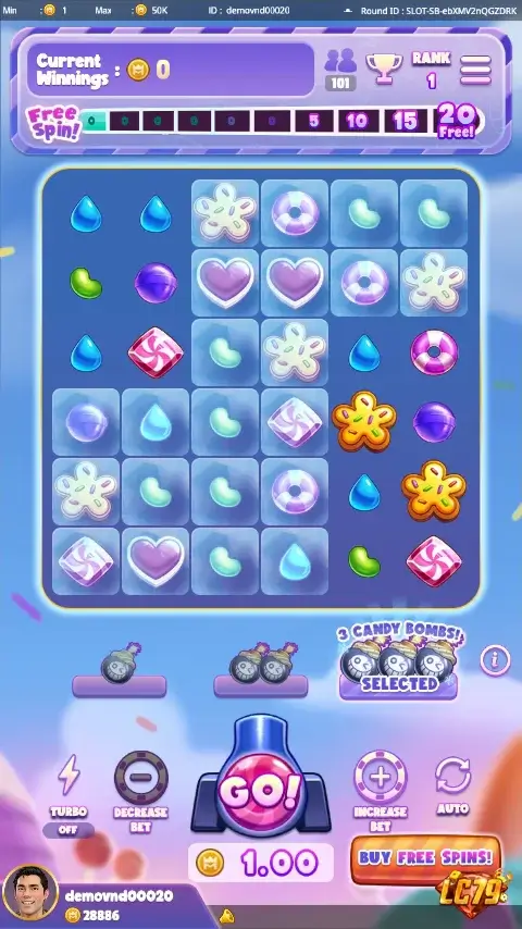 Đánh giá Sugar Blast LC79 — ảnh màn hình