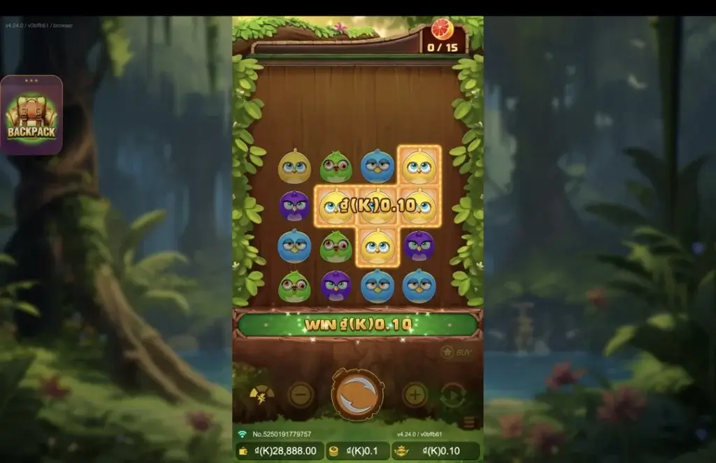 Ảnh giao diện chính game Birds Party (slot JDB) chơi tại LC79