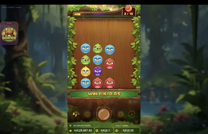 Ảnh bảng biểu tượng & tính năng game Birds Party (slot JDB) chơi tại LC79