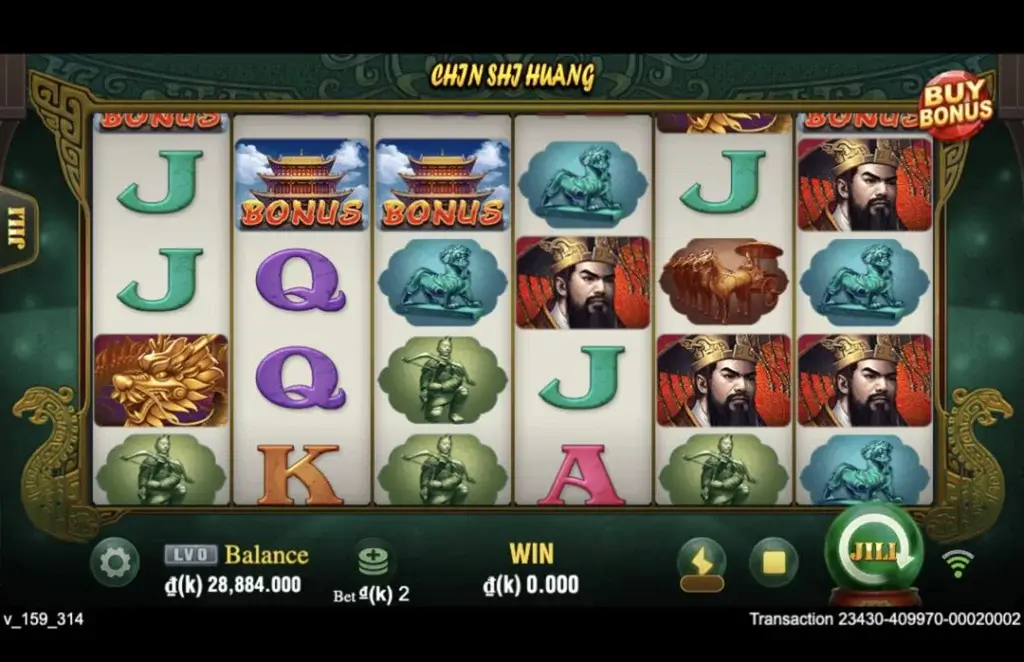 Ảnh giao diện chính game Chin Shi Huang (slot JILI) chơi tại LC79