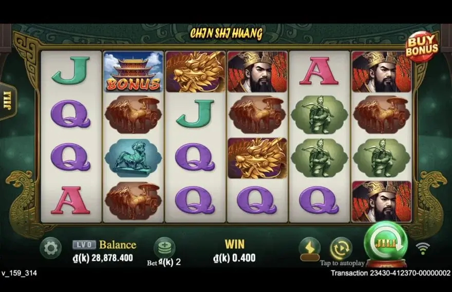 Ảnh màn hình gameplay game Chin Shi Huang (slot JILI) chơi tại LC79