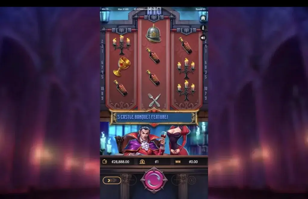 Ảnh giao diện chính game Dracula's Castle Banquet (Kingmidas #KM-SLOT-066) (slot) chơi tại LC79