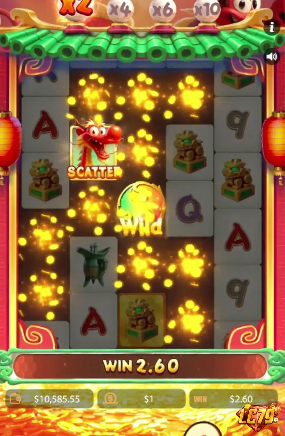 Ảnh giao diện chính game Dragon Fortune (Kingmidas #) (slot) chơi tại LC79
