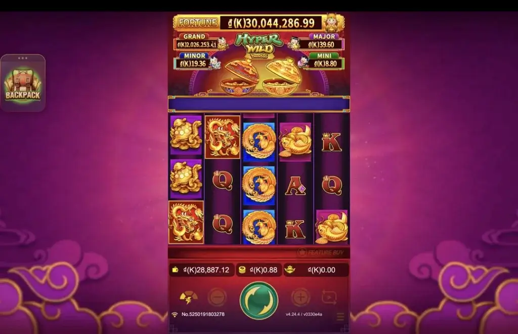 Ảnh giao diện chính game Dragon Soar - Hyper Wild (slot JDB) chơi tại LC79