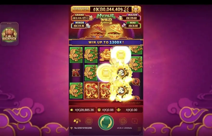 Ảnh bảng biểu tượng & tính năng game Dragon Soar - Hyper Wild (slot JDB) chơi tại LC79