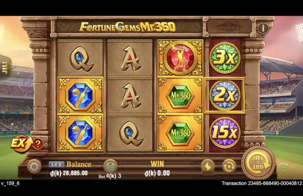Ảnh giao diện chính game Fortune Gems Legend (slot JILI) chơi tại LC79