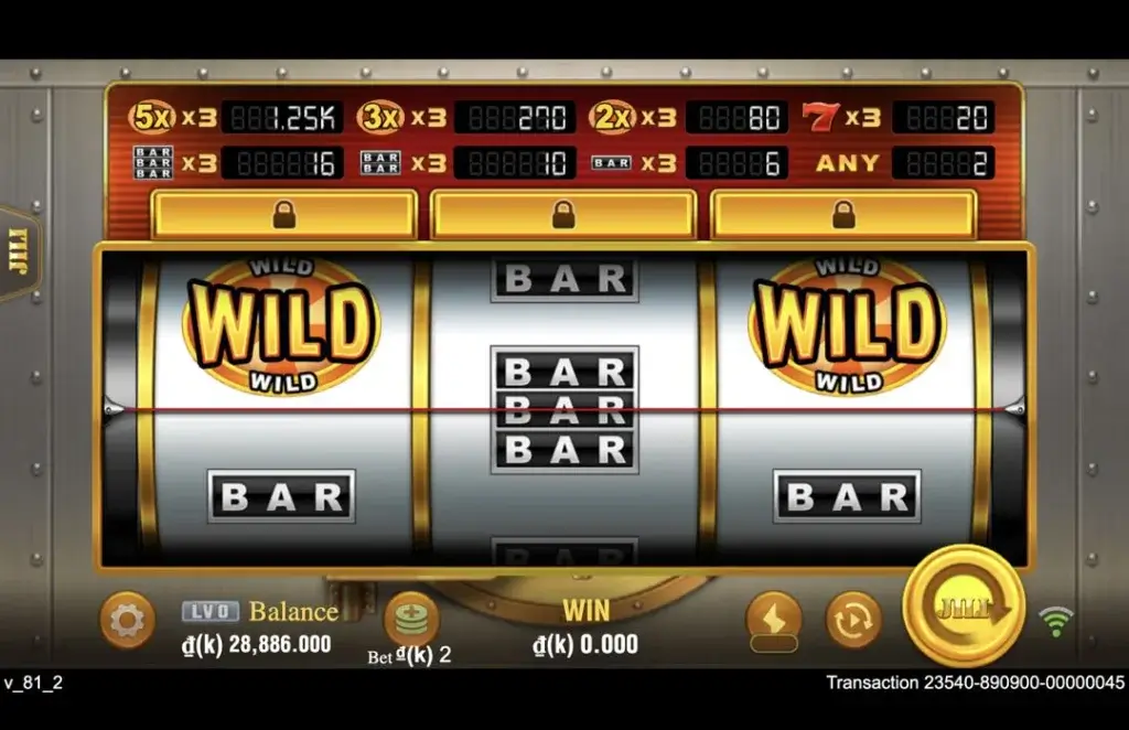 Ảnh giao diện chính game Golden Bank (slot JILI) chơi tại LC79