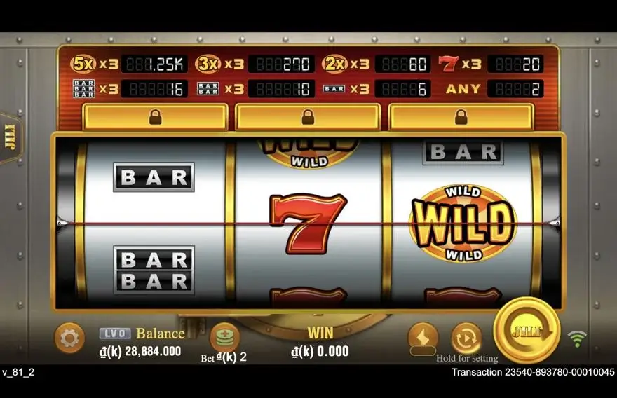 Ảnh màn hình gameplay game Golden Bank (slot JILI) chơi tại LC79