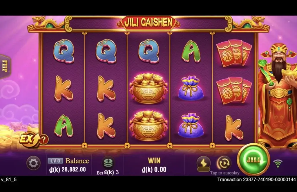 Ảnh giao diện chính game JILI CAISHEN (slot JILI) chơi tại LC79
