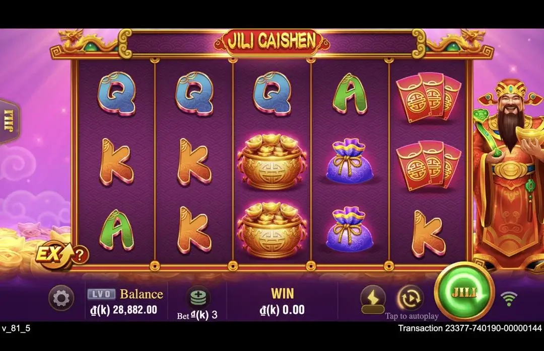 Ảnh giao diện chính game JILI CAISHEN (slot JILI) chơi tại LC79