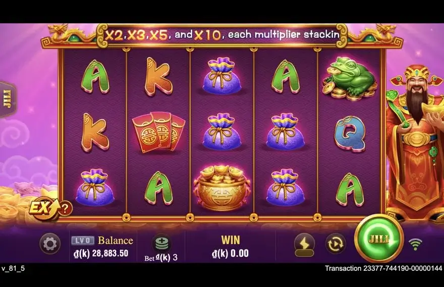 Ảnh bảng biểu tượng & tính năng game JILI CAISHEN (slot JILI) chơi tại LC79