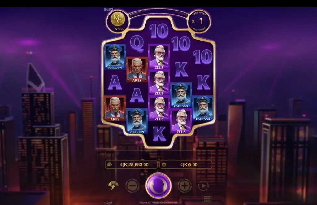 Ảnh giao diện chính game Modern Gods (slot JDB) chơi tại LC79