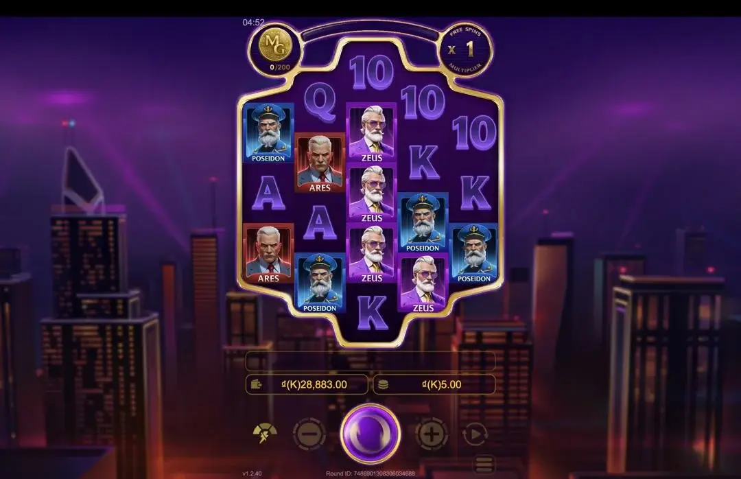 Ảnh giao diện chính game Modern Gods (slot JDB) chơi tại LC79