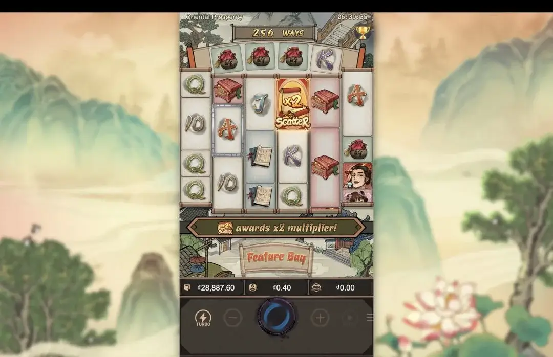 Ảnh giao diện chính game Oriental Prosperity (slot PG) chơi tại LC79