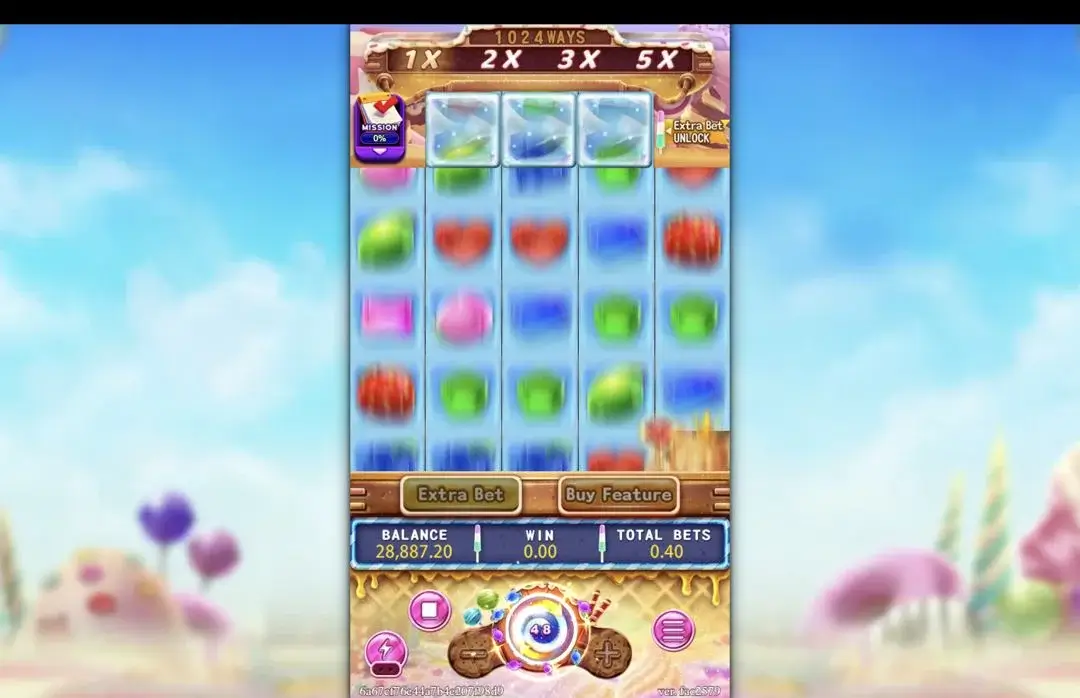 Ảnh giao diện chính game SUGAR BANG BANG (slot FC) chơi tại LC79