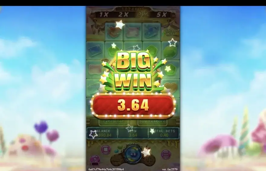 Ảnh màn hình gameplay game SUGAR BANG BANG (slot FC) chơi tại LC79