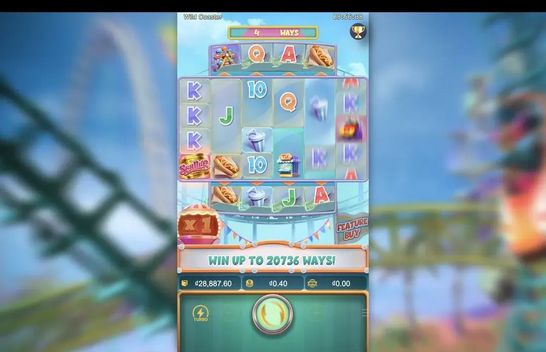 Ảnh giao diện chính game trải nghiệm wild coaster lc79 (slot) chơi tại LC79
