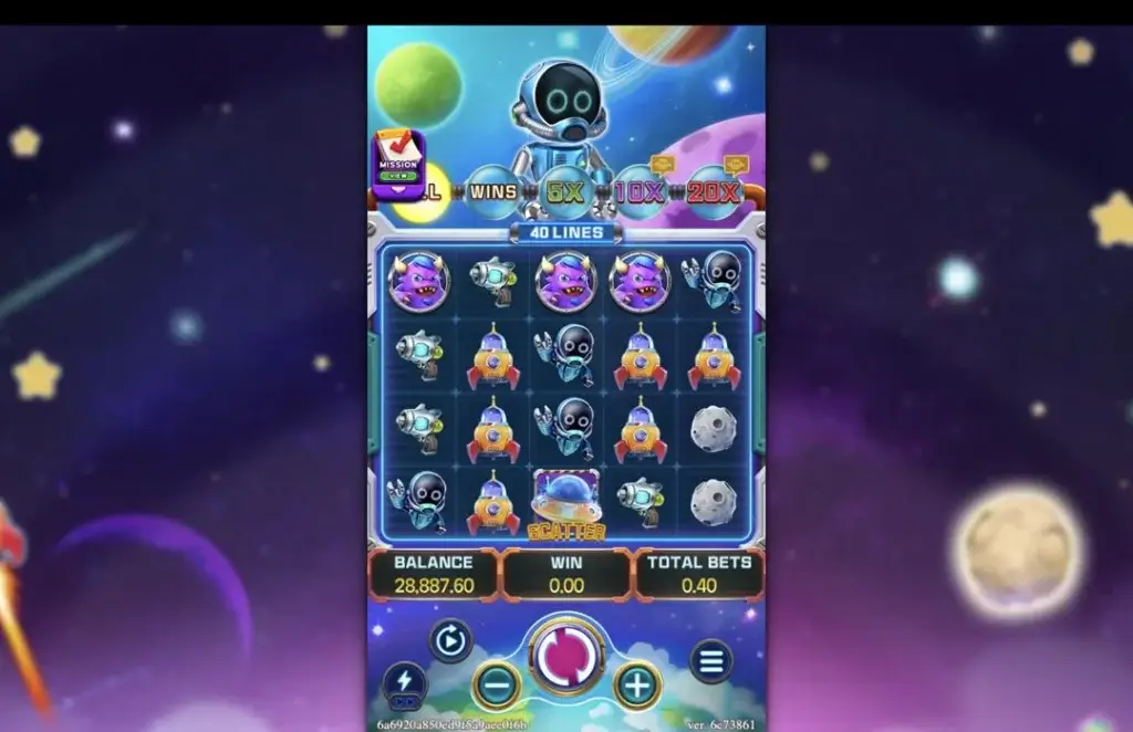 Ảnh giao diện chính game WAR OF THE UNIVERSE (slot FC) chơi tại LC79