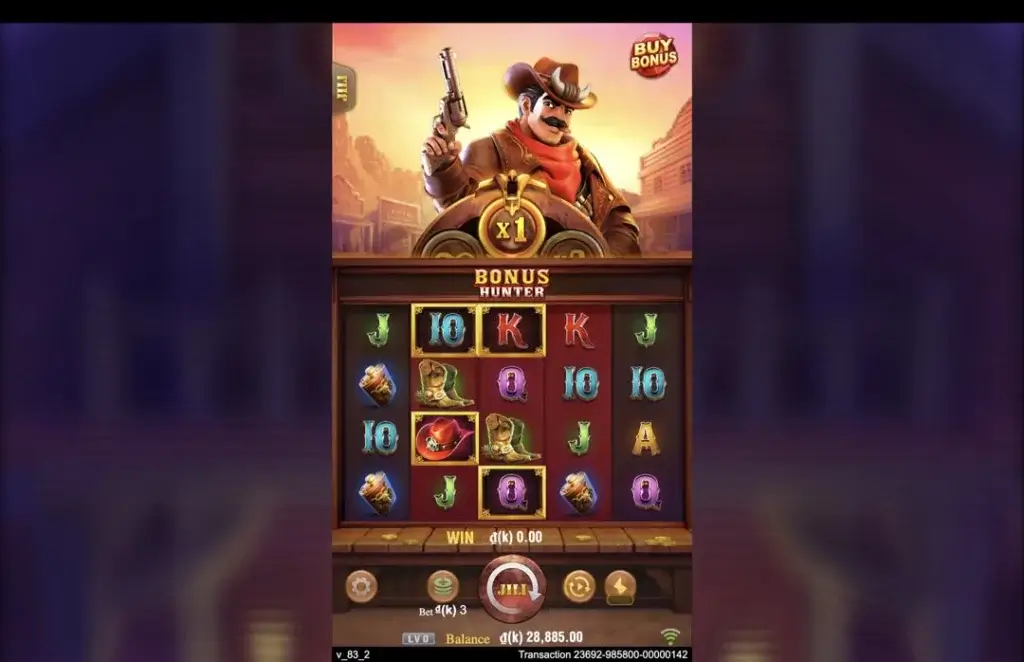 Ảnh giao diện chính game Bonus Hunter (slot JILI) chơi tại LC79