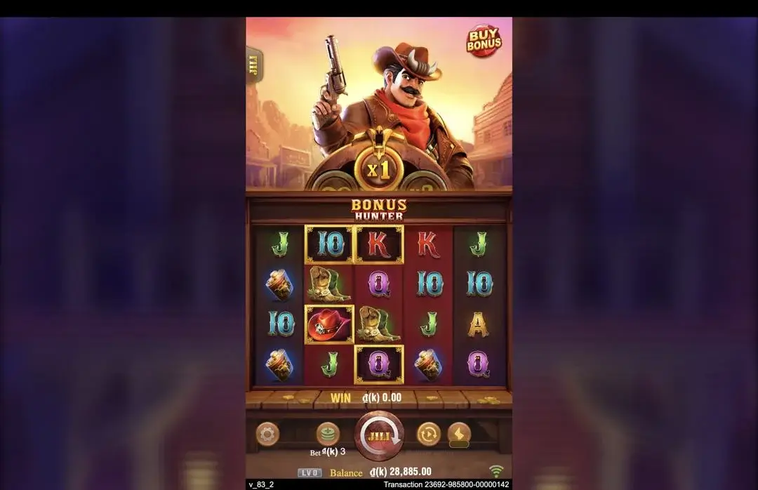 Ảnh giao diện chính game Bonus Hunter (slot JILI) chơi tại LC79