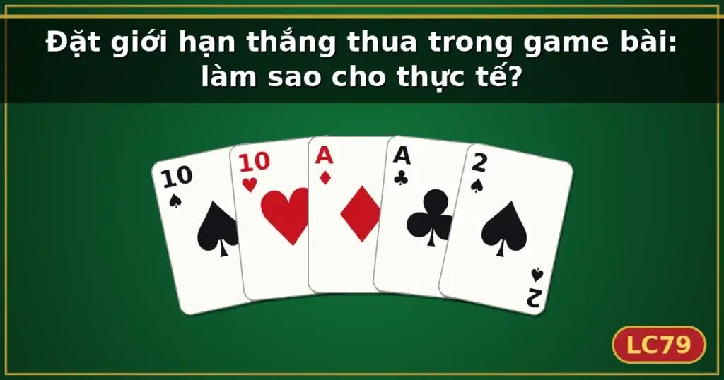 Đặt giới hạn thắng thua trong game bài: làm sao cho thực tế? — LC79