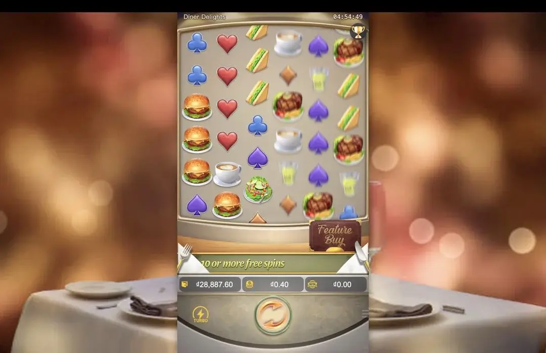 Ảnh giao diện chính game Diner Delights (slot PG) chơi tại LC79