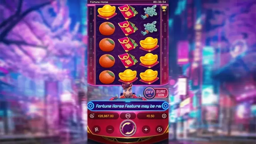 Ảnh màn hình gameplay game Fortune Horse (slot JDB) chơi tại LC79