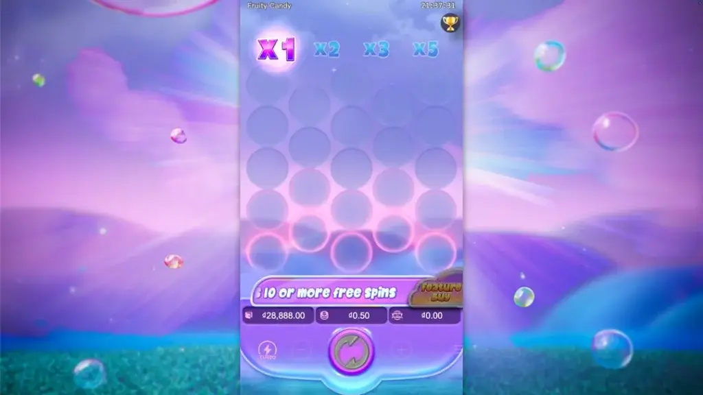 Ảnh giao diện chính game Fruity Candy (slot PG) chơi tại LC79