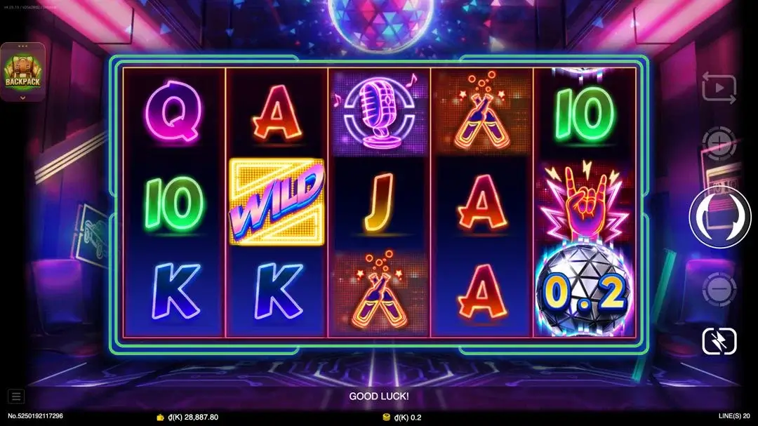 Ảnh giao diện chính game Golden Disco (slot JDB) chơi tại LC79