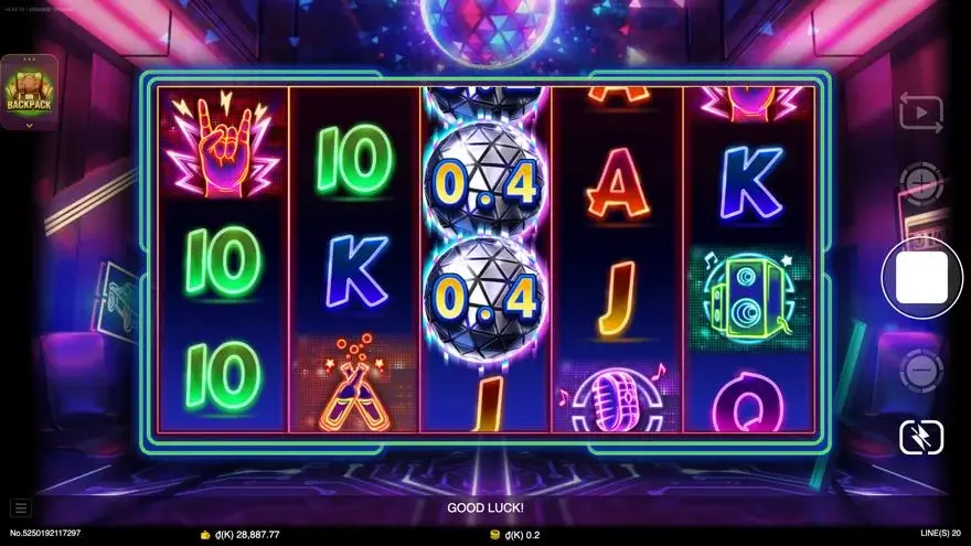 Ảnh màn hình gameplay game Golden Disco (slot JDB) chơi tại LC79