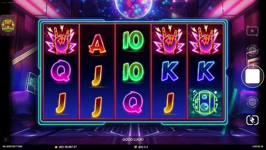 Ảnh bảng biểu tượng & tính năng game Golden Disco (slot JDB) chơi tại LC79