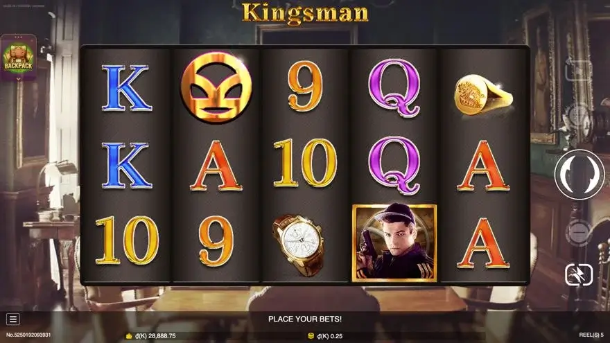 Ảnh màn hình gameplay game Kingsman (slot JDB) chơi tại LC79