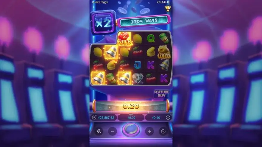 Ảnh màn hình gameplay game Lucky Piggy (slot PG) chơi tại LC79