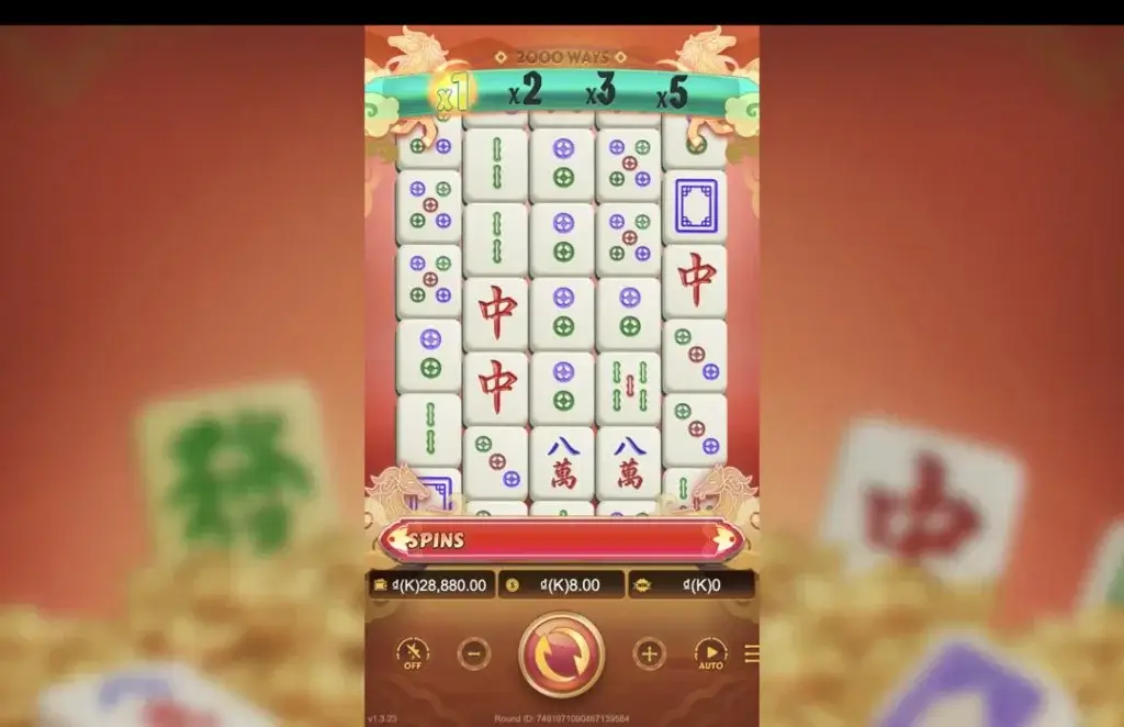 Ảnh giao diện chính game Mahjong Wins (slot JDB) chơi tại LC79