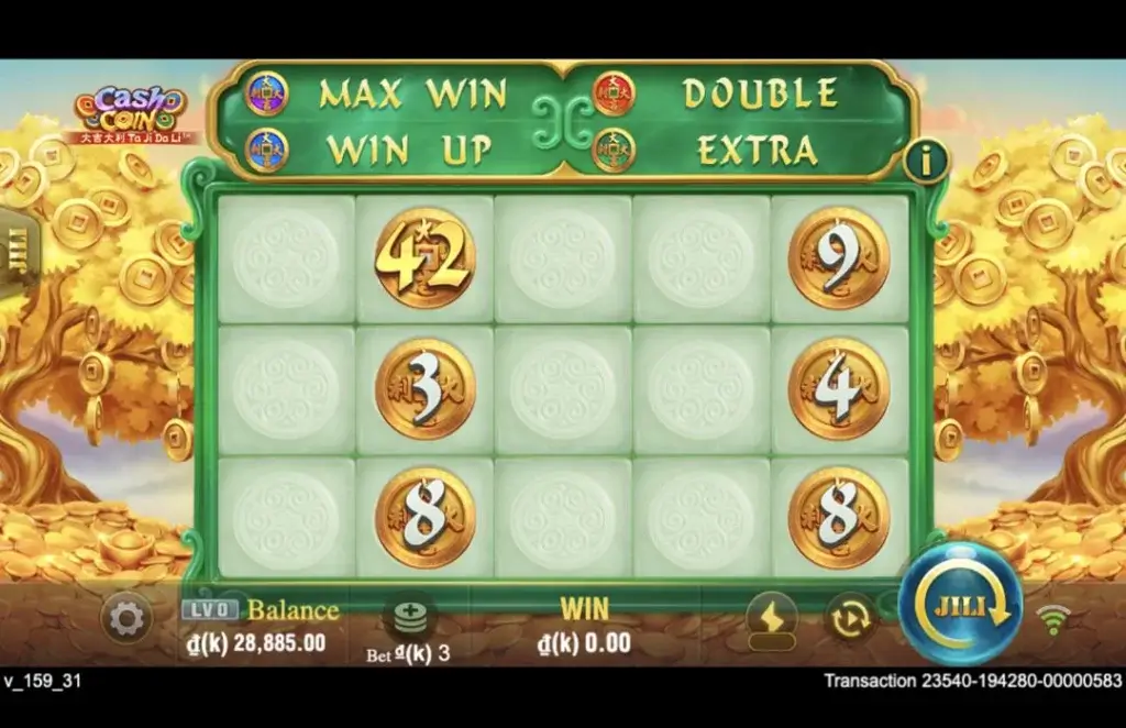 Ảnh giao diện chính game trải nghiệm cash coin lc79 (slot) chơi tại LC79