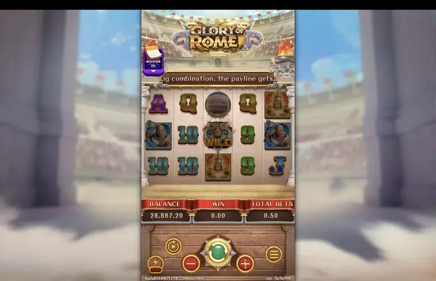 Ảnh màn hình gameplay game trải nghiệm glory of rome lc79 (slot) chơi tại LC79