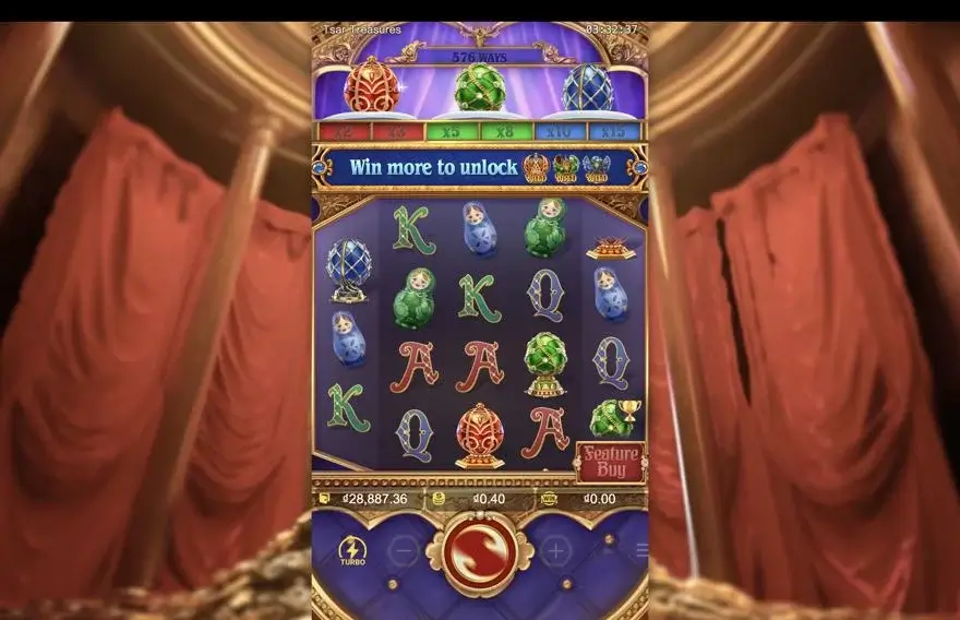 Ảnh màn hình gameplay game Tsar Treasures (slot PG) chơi tại LC79
