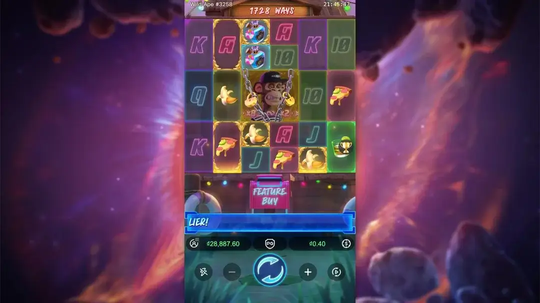 Ảnh giao diện chính game Wild Ape #3258 (slot PG) chơi tại LC79